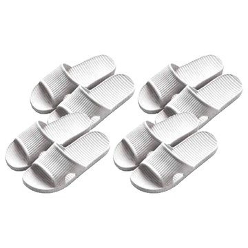 小麥購物 男性居家拖鞋 C074 100g  L(265mm)  灰色  4雙