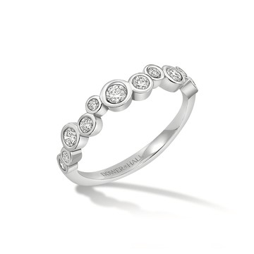 18k Gold & Diamond Fine Cascade Ring