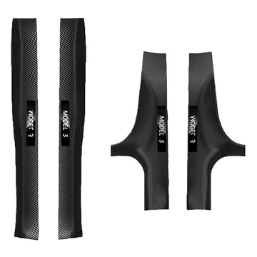 煥新 Model 3 前排內門檻條 碳纖帶標 Set 2  門檻保護蓋  不適用  1組