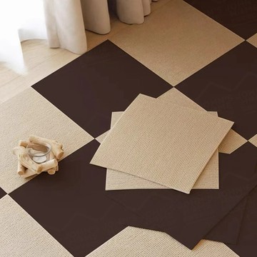 無膠自黏簡約短毛拼接地墊 30x30cm 可水洗地毯 方塊地毯 拼接絨毛地墊 自黏墊【ZS0109】《約翰家庭百貨