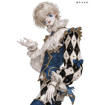【6 月新品】07-135-0089 人物貼紙 馬戲團風格