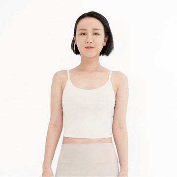 【預購】【新年特惠開跑】LISSOM 細肩U領小背心 雪花白 M號