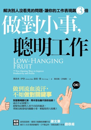 做對小事，聰明工作：解決別人沒看見的問題，讓你的工作表現飆三倍【城邦讀書花園】