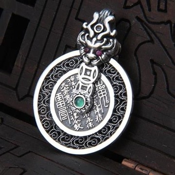 【巴黎精品】現貨+預購 S925手工純銀吊墜子足銀項鍊泰銀項鏈首飾復古情人節禮物-貔貅平安男女飾品a1kj37