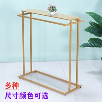 服裝展示架 服裝架 衣帽架 服裝店展示架落地式女裝店貨架雙杠架可升降中島架雙排掛衣架落地『cyd22529』