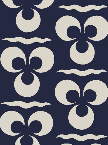 Mumtaz Bloom Neutral Printed Wallpaper