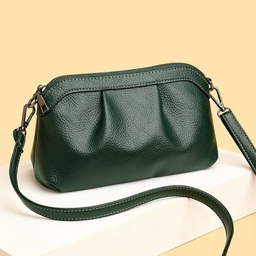 Bag House👜 真皮質感女中年媽媽包2025新款單肩斜挎包百搭氣質軟皮女士小包包
