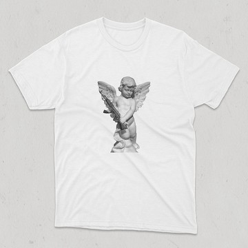 Devil Angel 止戰天使 精梳棉舒適短T