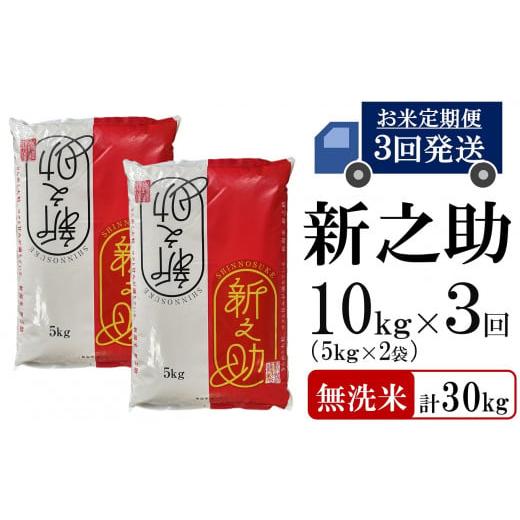 ふるさと納税 新潟県 柏崎市 令和5年産新米新之助 無洗米 10kg（5kg×2袋）×3回（計 30kg）[D564]