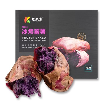 樂活e棧瓜瓜園-冰烤地瓜紫心蕃薯(1000g/盒共1盒)