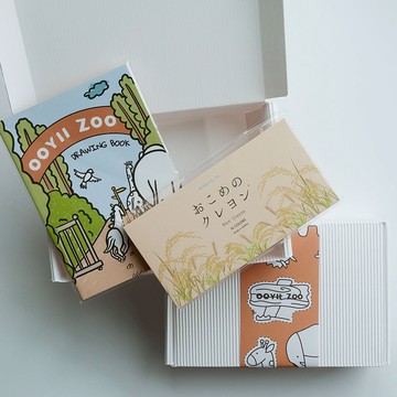 【OOYII吾憶】🎁日本製mizuiro米製無毒環保蠟筆 (16 色)＋塗鴉著色本禮盒｜週歲禮、生日禮物、兒童節禮物、聖誕禮物｜【快速出貨】