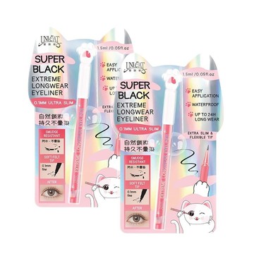 【UNICAT】超持久細滑眼線筆 1.5ml 共2件 新品搶先優惠