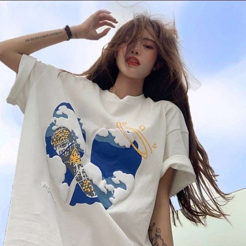 夏のロゴtシャツ韓国版半袖流行りカジュアルゆったり百掛けオールマッチ 通販 Lineポイント最大1 0 Get Lineショッピング