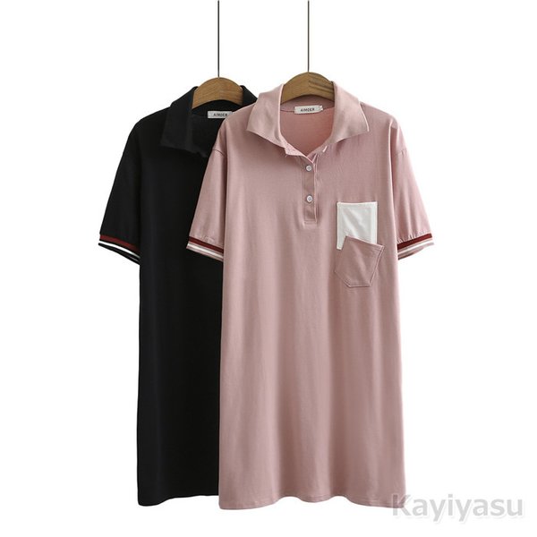 体重60 100kg対応 ゴルフウェア ポロワンピース レディース ゆったり 大きいサイズ スポーツチュニック ゴルフワンピース ロングポロシャツ ポケット付き 通販 Lineポイント最大0 5 Get Lineショッピング