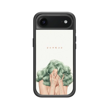 iPhone Air Mod NX -邊框背蓋組合 (相機按鈕) 黑 - Janice Sung - Diamond 鑽石