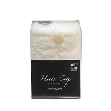 JOGAN日本成願毛巾 monotone系列 純棉乾髮帽-典雅白