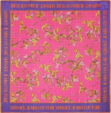Versace Jeans Couture 红色 Outline Barocco Large Silk Foulard 方巾