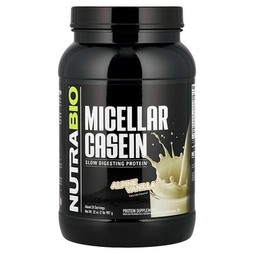 NutraBio, 膠束酪蛋白，阿爾卑斯山香草味，2 磅（907 克）