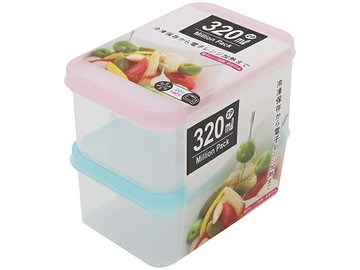 【晨光】日本 YAMADA山田化學 保鮮盒 320ml*2入(351614)【現貨】