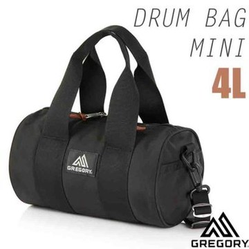 【GREGORY】DRUM BAG MINI 筒型斜背包 4L .單肩側背包.圓筒包.隨身證件零錢包.小行李袋/可肩背可手提/ 148186-1041 黑