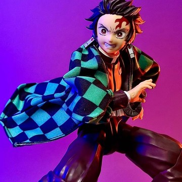【特價】1/12 SHF鬼滅之刃灶門炭治郎衣服6寸布衣披風 不含玩具 潮流服飾