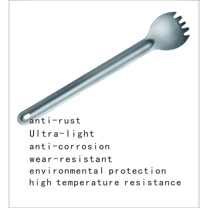 ポータブルスプーン,チタン製のフォークスプーン,スプーン,コーヒースプーン,キャンプスプーン,アウトドアと日常用