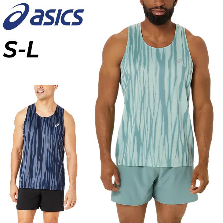 アシックス ノースリーブシャツ メンズ asics ROAD ランニング