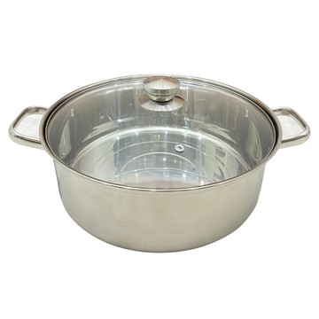 美亞 304不鏽鋼火鍋 附蓋  32cm  單色  1個