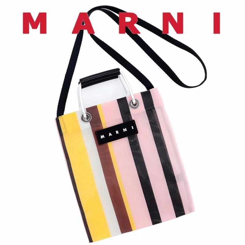 MARNI マルニ ストライプミニショルダーバッグ 斜め掛け
