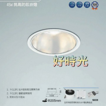 舞光 45W LED 20.5cm 挑高防眩崁燈 高演色 崁燈 筒燈 20.5公分 205mm 45瓦 全電壓