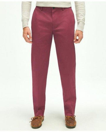 Brooks Brothers Men's Regular Fit Stretch Cotton Advantage Chino Pants | Wine | Size 38 34