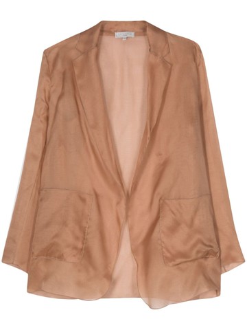 Antonelli - James silk blazer - women - Silk - 42 - Brown
