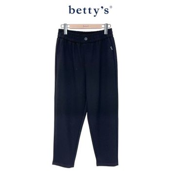 betty’s貝蒂思　 彈性窄管修身長褲(黑色)