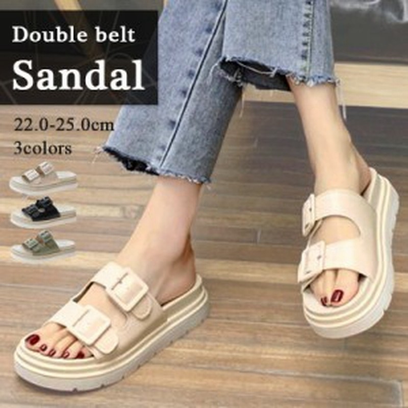 ダブルベルトサンダル スポーツサンダル オープントゥ スポサン ビーチサンダル レディース 厚底 大きいサイズ 歩きやすい 痛くない シュ 通販 Lineポイント最大1 0 Get Lineショッピング