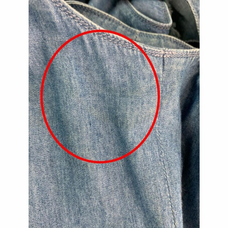 エムズグレイシー ワンピース デニム フリンジ ノースリーブ 38  