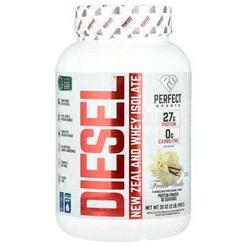 PERFECT Sports, Diesel®，紐西蘭分離乳清蛋白，法國香草味，2 磅（908 克）