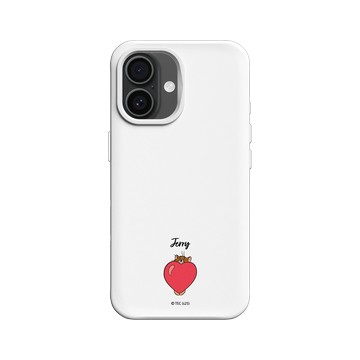 iPhone 16 SolidX 白 - 湯姆貓與傑利鼠 Tom and Jerry - 貼紙系列 - 愛心傑利鼠