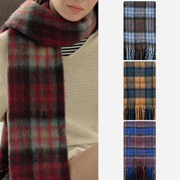 【巴黎精品】現貨+預購 針織圍巾圍脖圍冷氣房披肩秋冬保暖加絨加厚磅休閒生日禮物-羊毛英倫格紋4色a1ls51