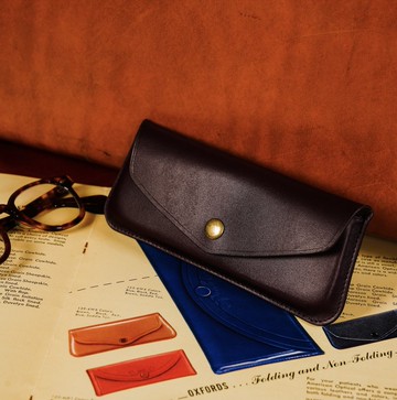 復古眼鏡皮套Envelope Case|復刻古董|真皮植鞣皮|刻字|禮物