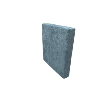 香奈兒絨編格紋厚坐墊-藍