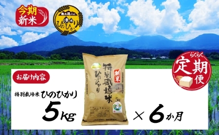 霧島連山の湧水ヒノヒカリ特別栽培米（定期便 国産 米 精米済み 送料無料）