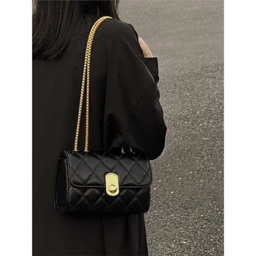 高級感包包女春夏2025新款復古小眾設計斜挎包爆款鏈條單肩小方包