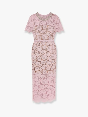 Lace midi dress with jewel details - SELF PORTRAIT - gender_Woman