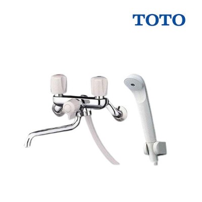 TOTO 浴室用水栓 2ハンドル混合栓 一時止水なし TMS25C | LINEショッピング