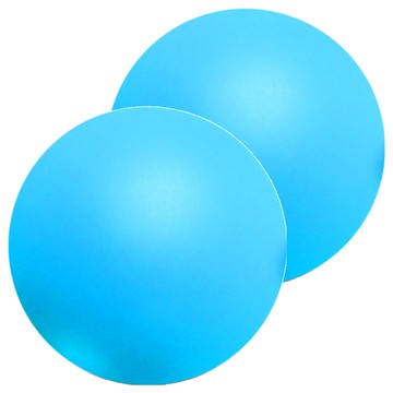 AHOYE 紓壓PU握力球/彈力球/筋膜球/握力訓練 紓壓球  淺藍色  6.3 x 6.3 x 6.3cm  2個