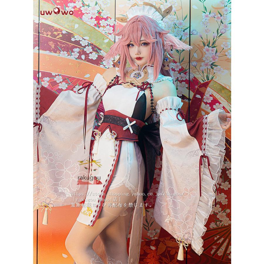 Uwowo製品】 原神 cos 八重神子 コスプレ衣装 やえ みこ メイド服