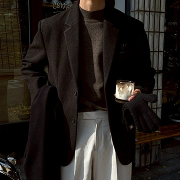 【Metanoia】🇰🇷韓製 50%羊毛翻領西裝外套