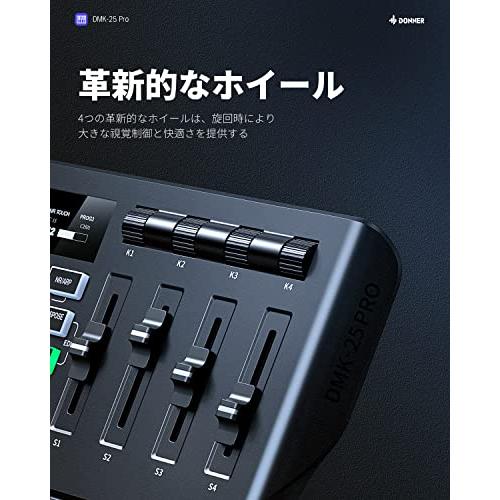 Donner USB MIDI キーボード コントローラー 25鍵 ベロシティ対応 タッチ式スライダー OLEDスクリーン バックライト付パッド 音楽制作 Mac・PC対応 日本語説明書