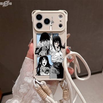 鏈鋸人適用蘋果17promax手機殼iPhone16plus卡通15軟殼14pro矽膠殼13精孔12全包防摔11保護殼