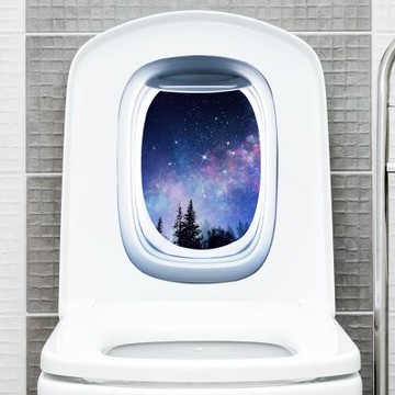 【MR.ZAKKA】創意萬用裝飾貼紙-景觀主題 海底星空窗景 S款 居家布置 DIY可移式壁貼 無痕壁貼 牆貼